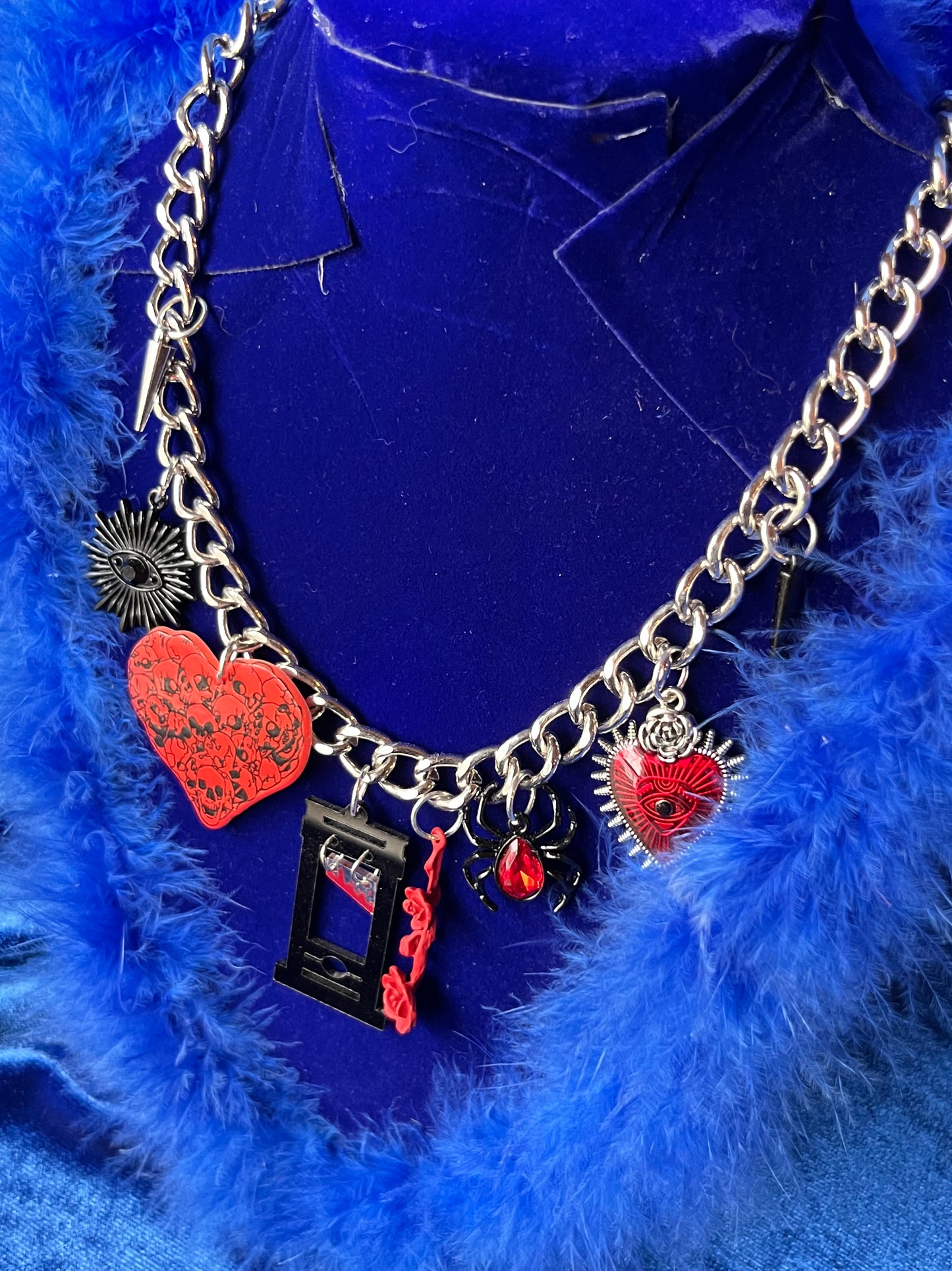 Guillotine Gothic Necklace - Silver