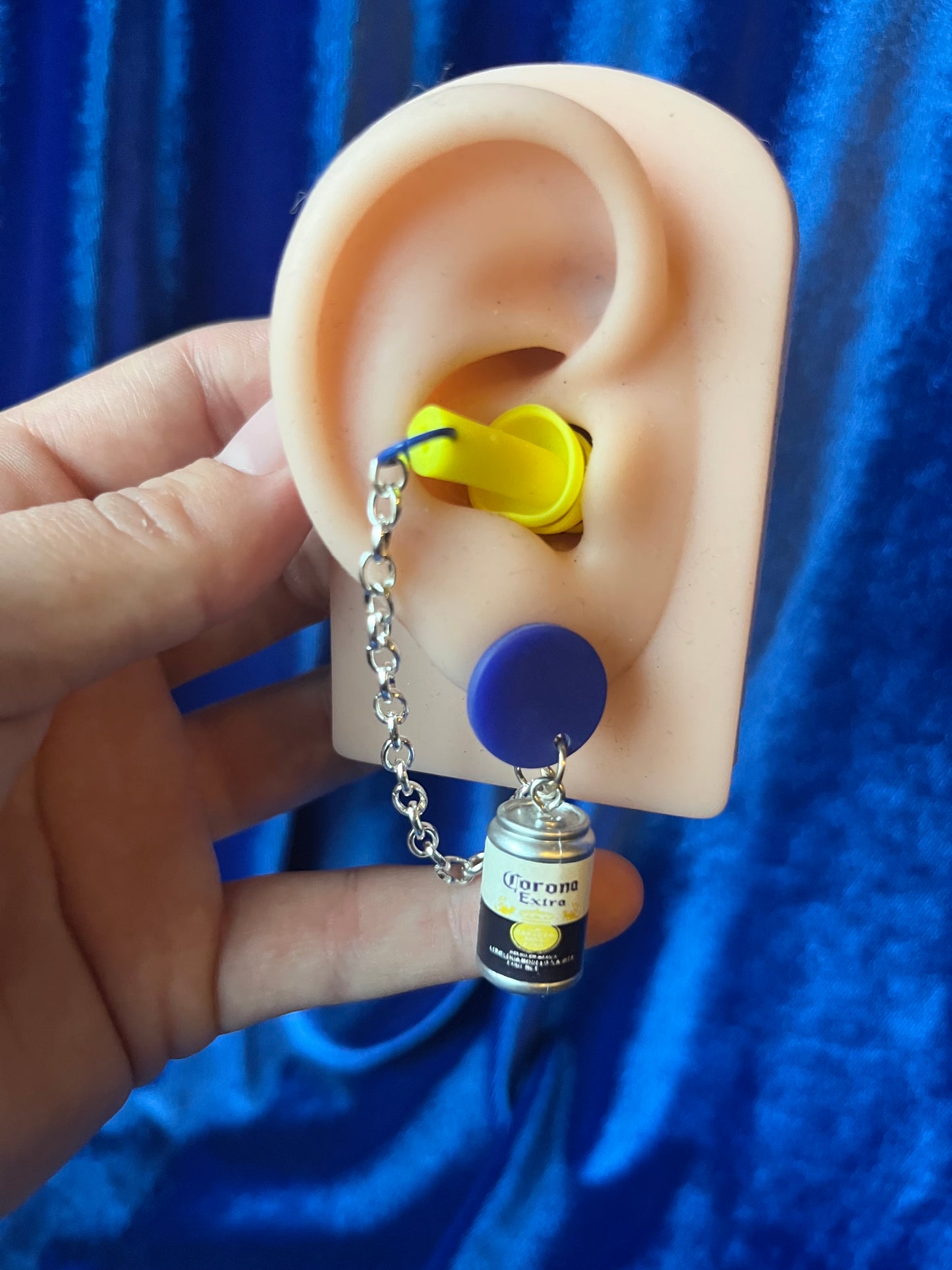 Ear Plug Earrings - Corona Beer