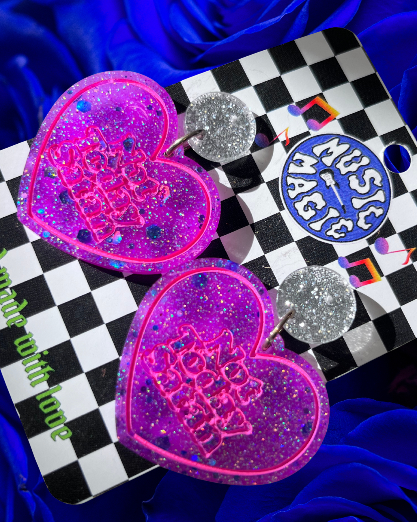 Not Today Satan Heart Earrings