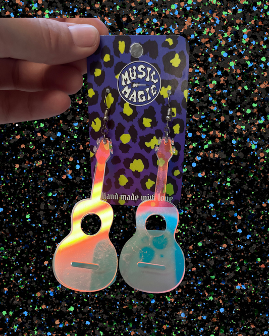 Iridescent Acrylic Earrings