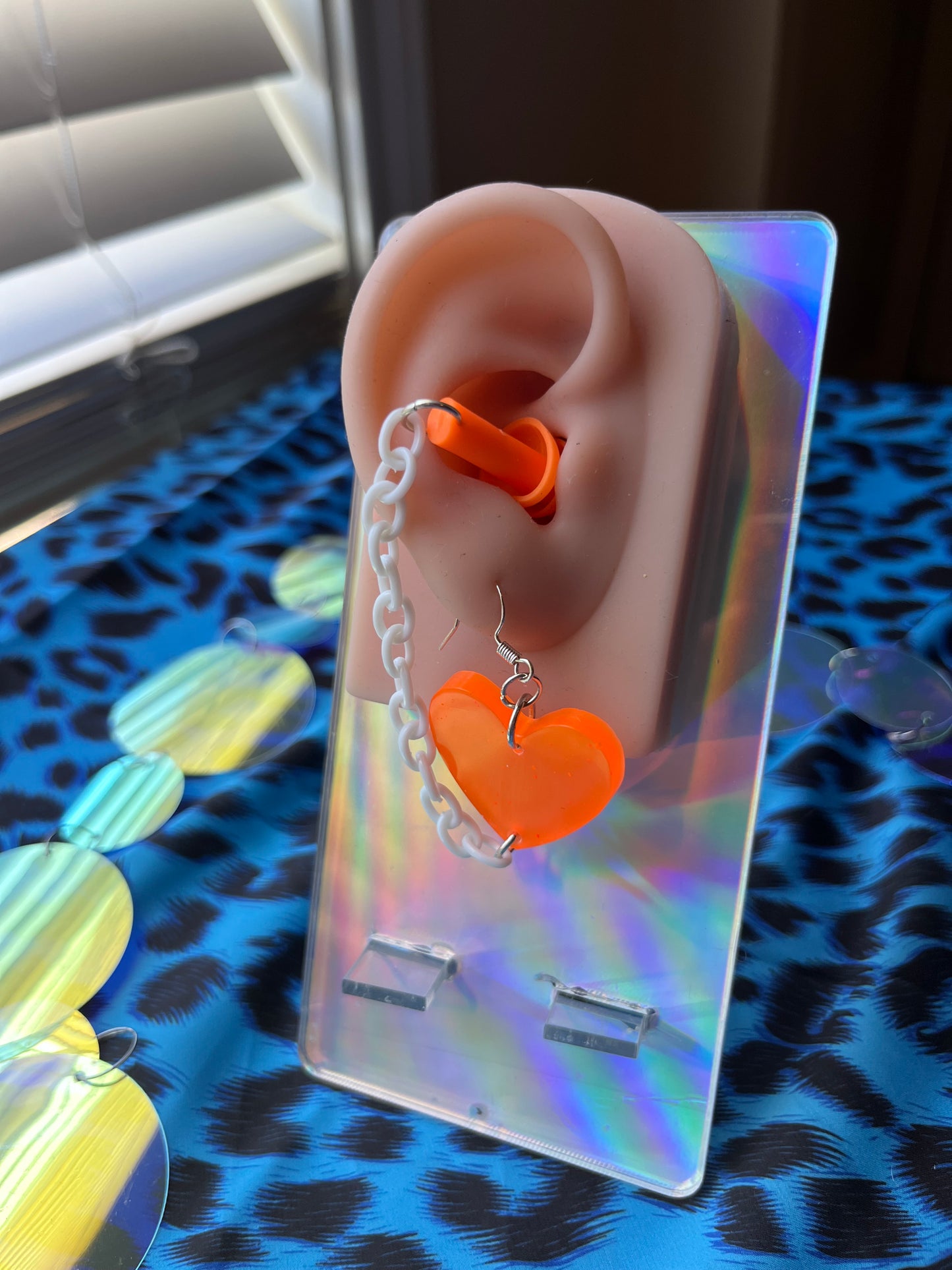 Heart Ear Plug Earrings