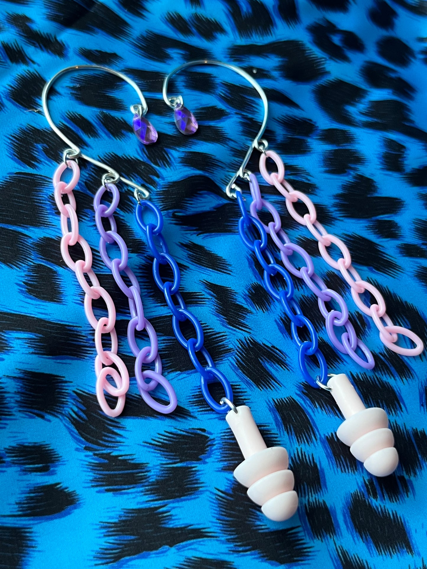 Ear Plug Ear Cuff Set - Bi Pride