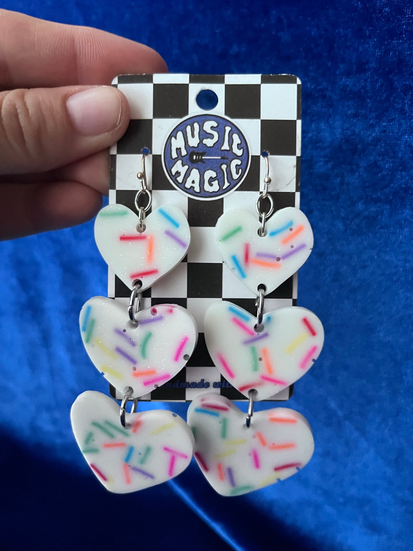 Sprinkle Heart Earrings