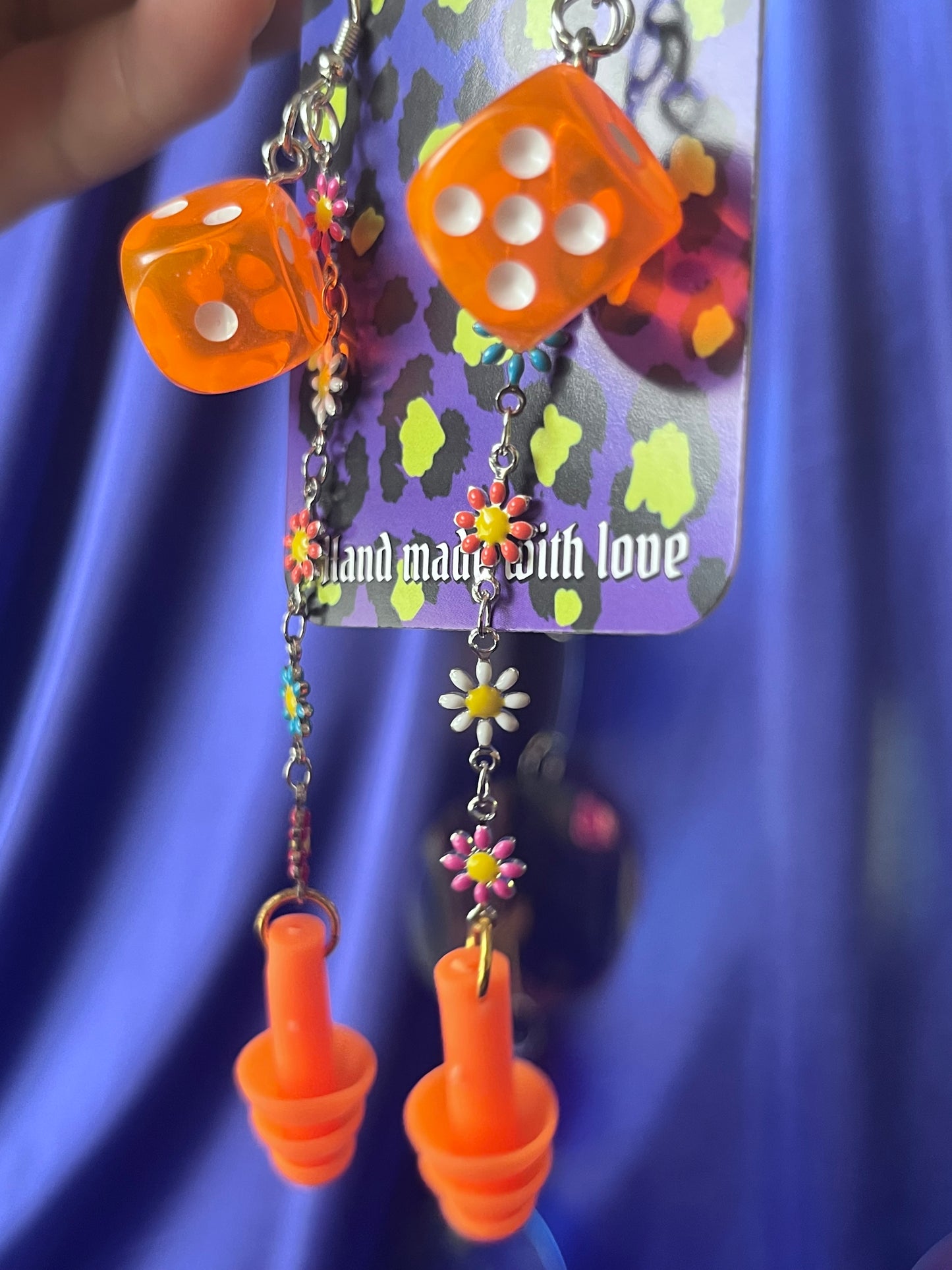 Dice Ear Plug Earrings