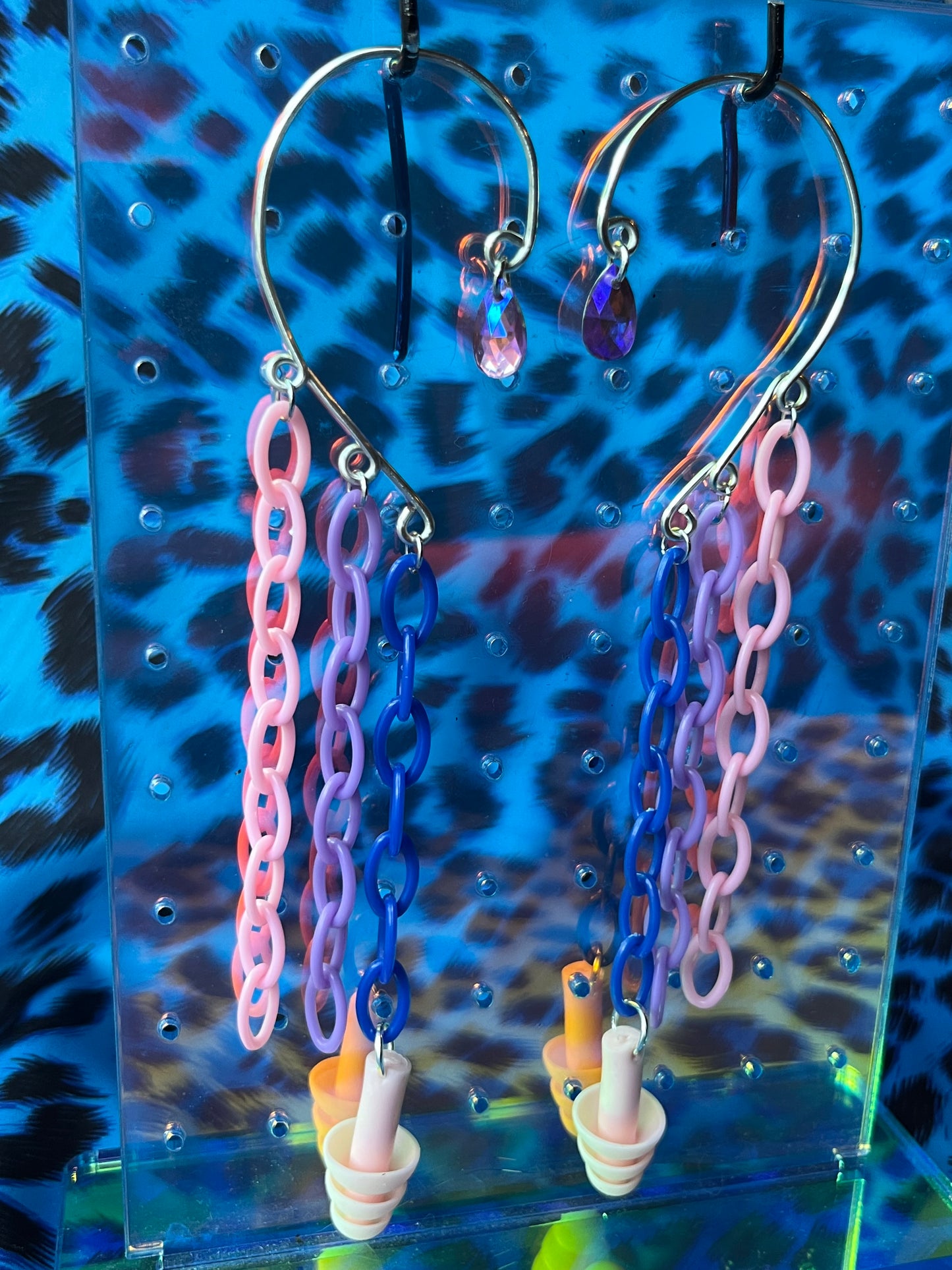 Ear Plug Ear Cuff Set - Bi Pride