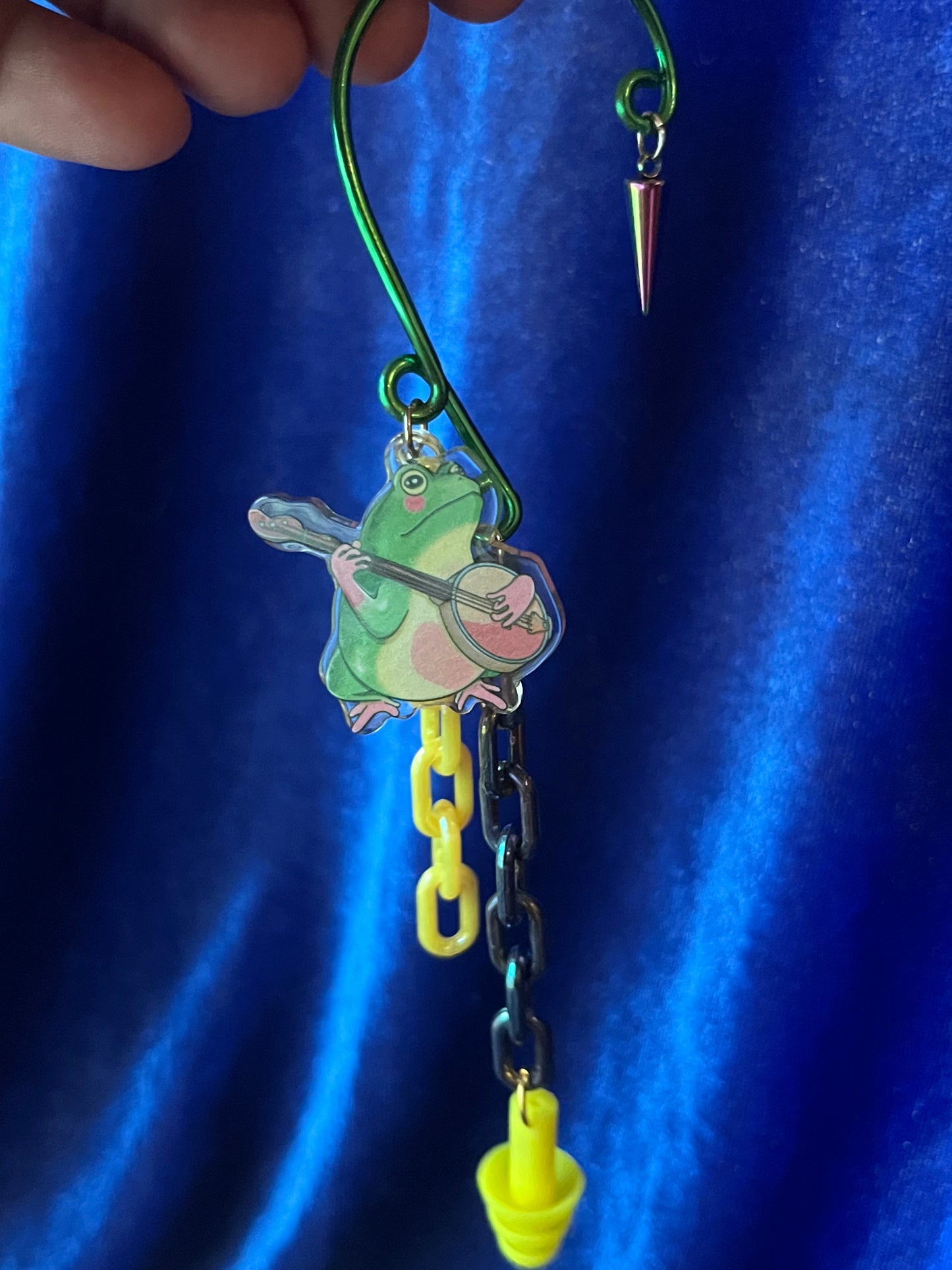 Ear Plug Ear Cuff Set - Banjo Frog