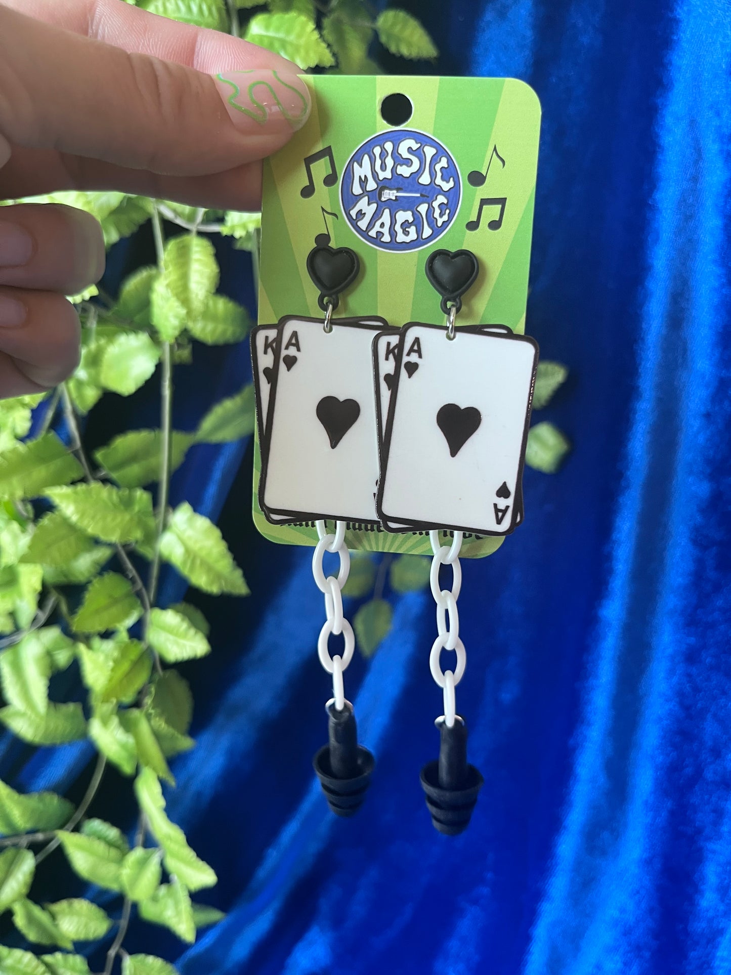 Ear Plug Earrings - Cards