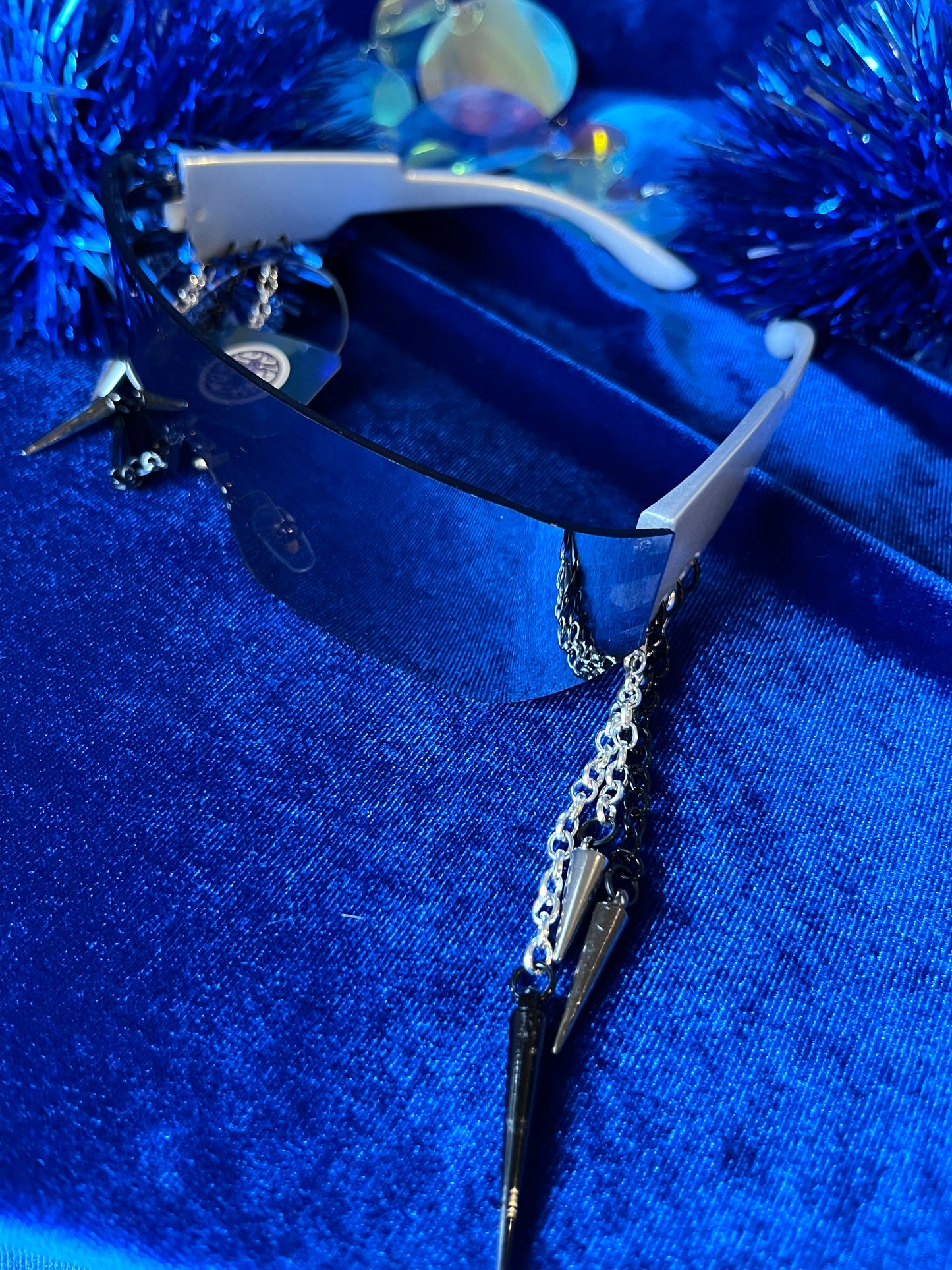 Fun Sunglasses - Silver Spikes