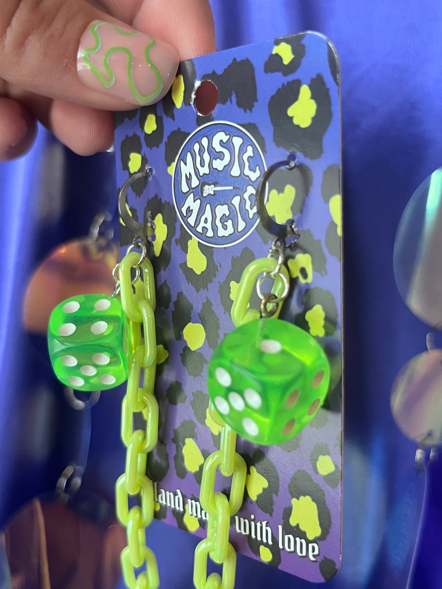 Dice Ear Plug Earrings