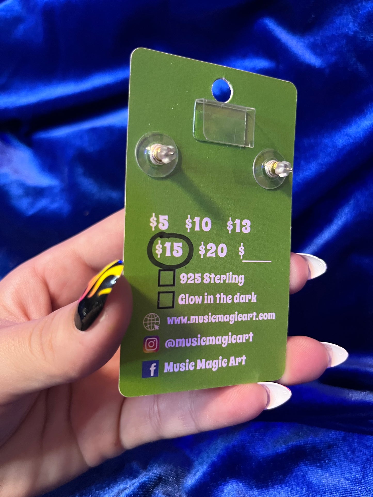 Cutie Star and Dice Earrings - Lavender