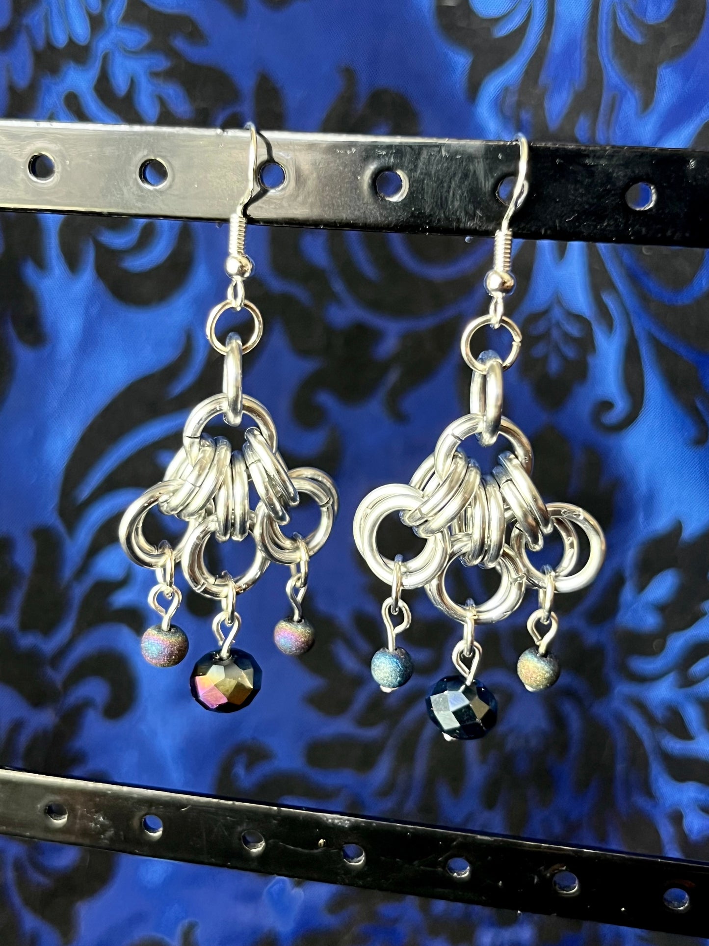 Chainmail Chandelier Earrings