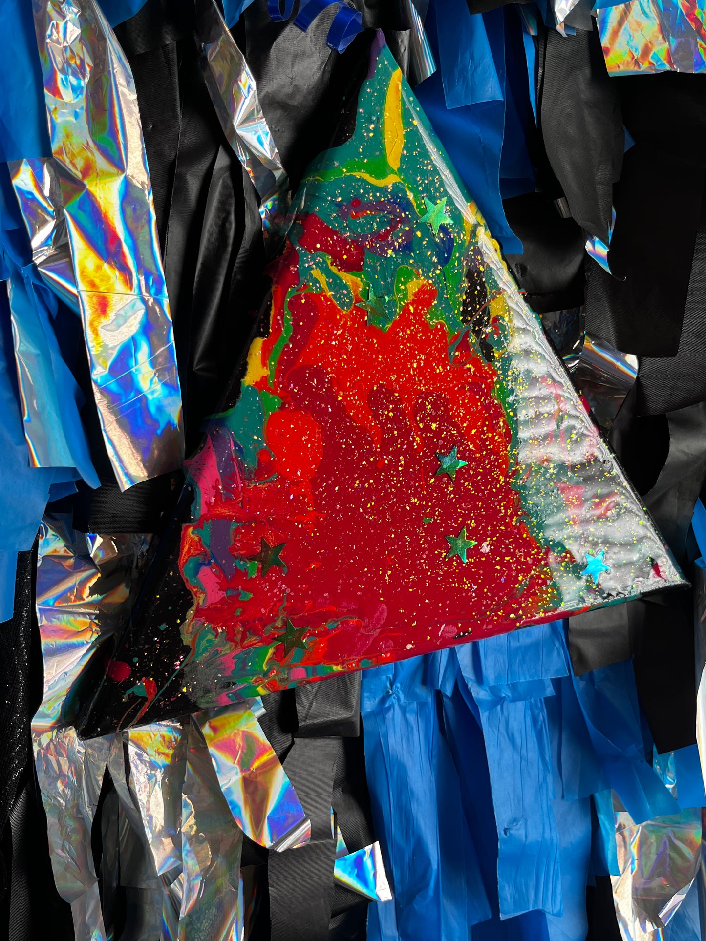 “Acute” Abstract Irregular Triangle Canvas Art