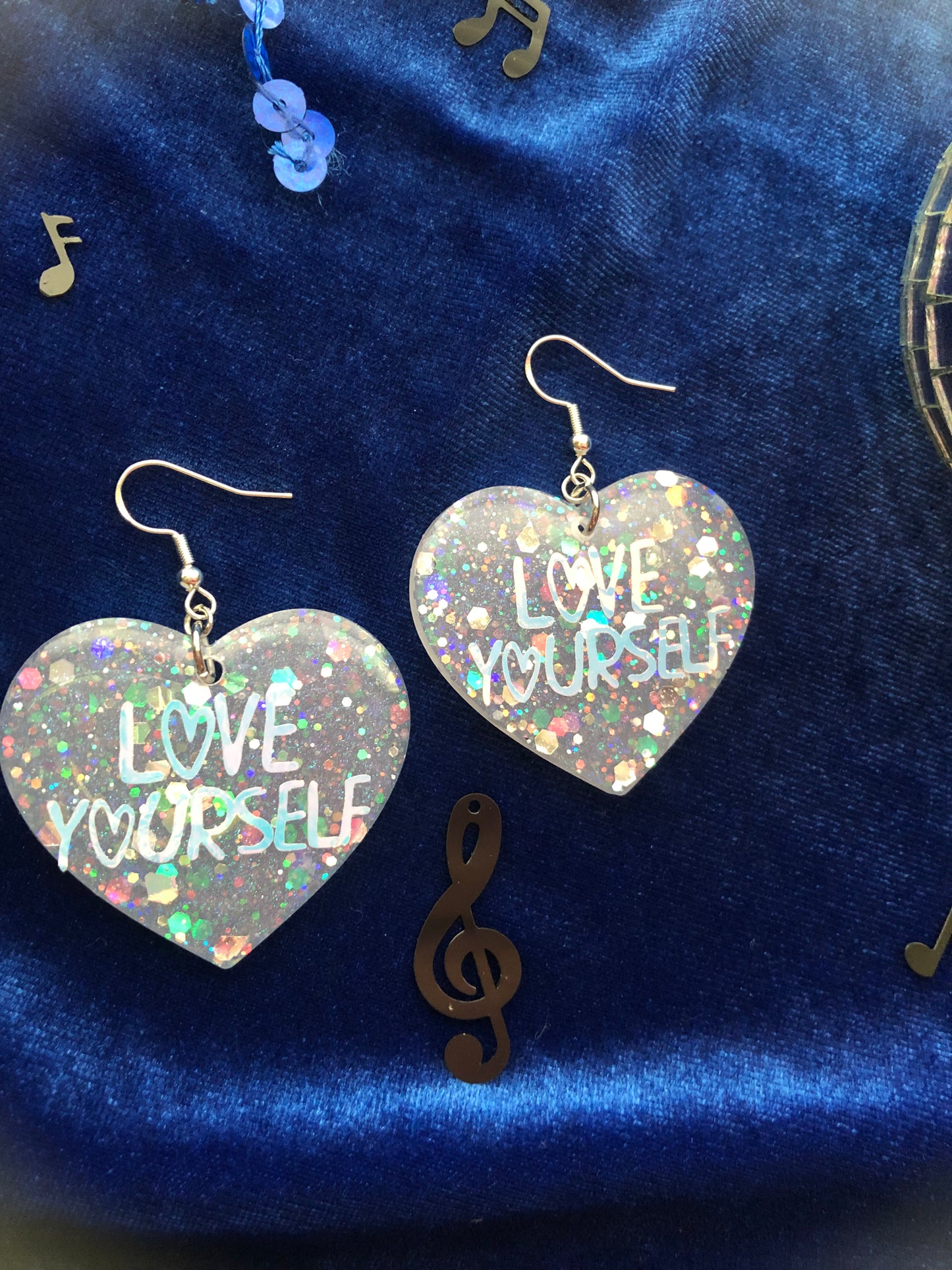 BTS Love Yourself Heart Earrings