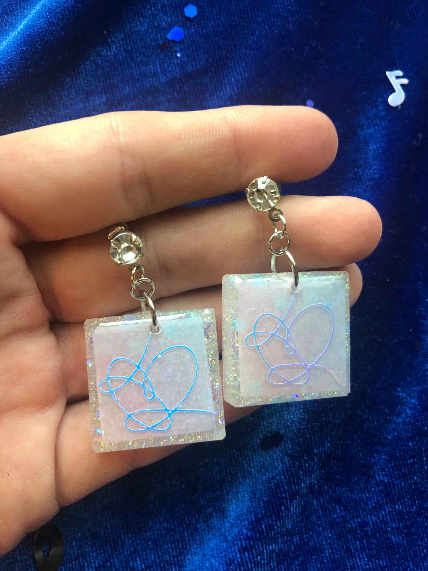 BTS Love Yourself Answer Square Stud Earrings