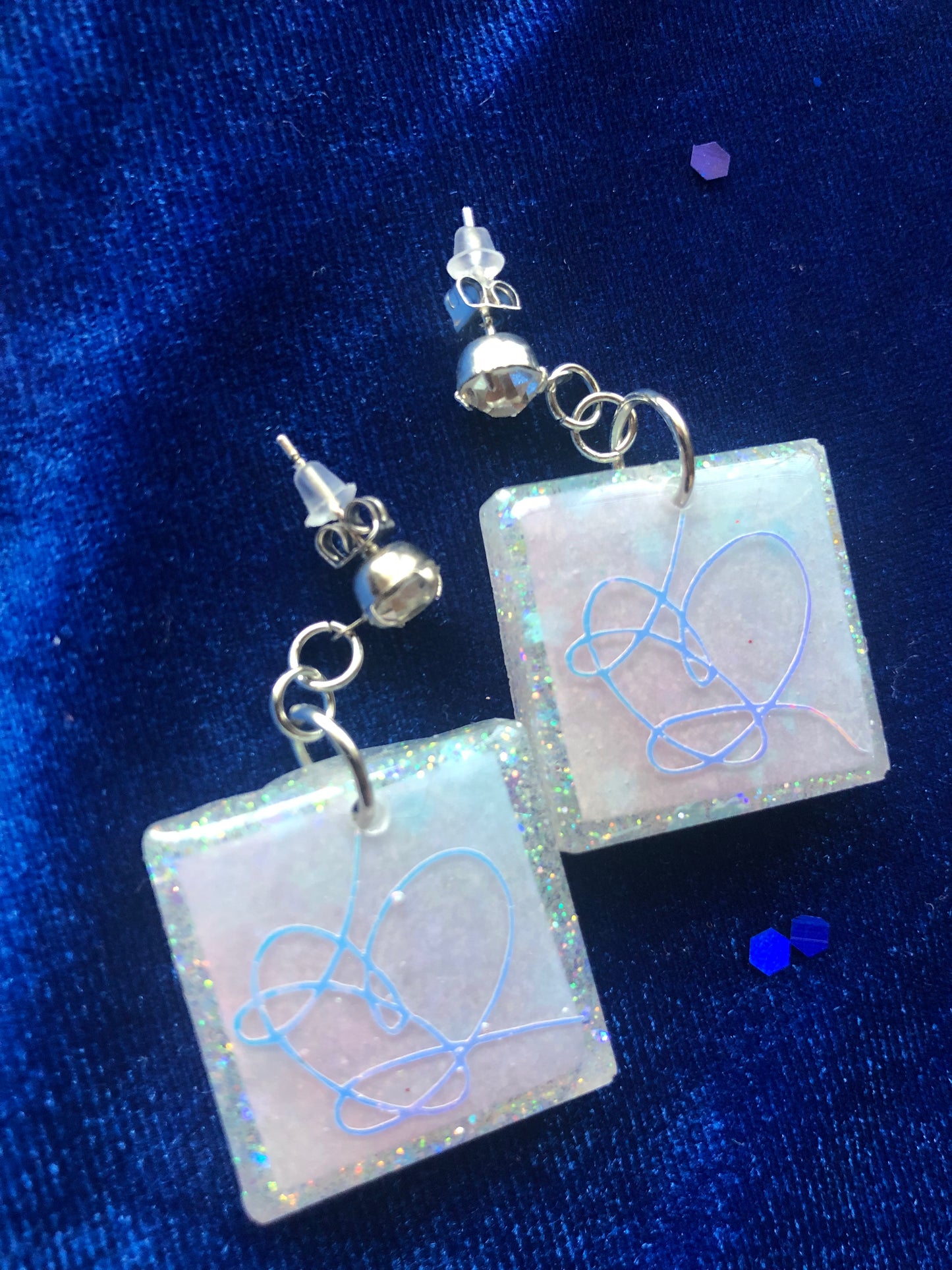 BTS Love Yourself Answer Square Stud Earrings