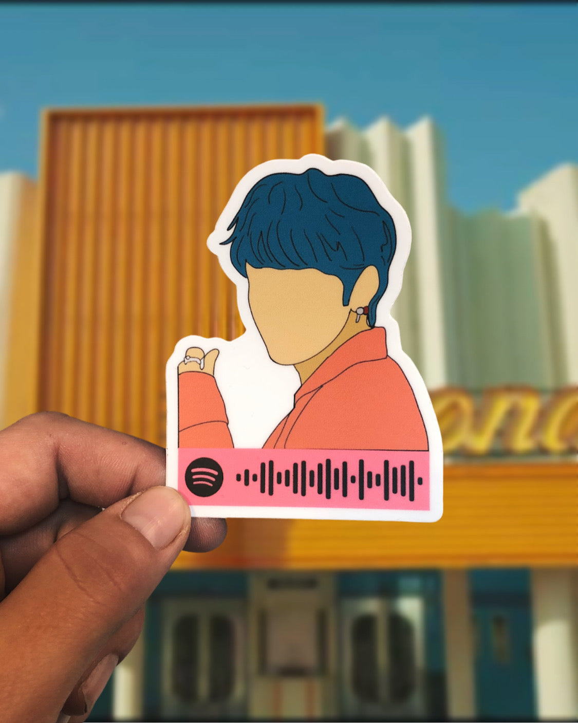 BTS Spotify Code Vinyl Sticker