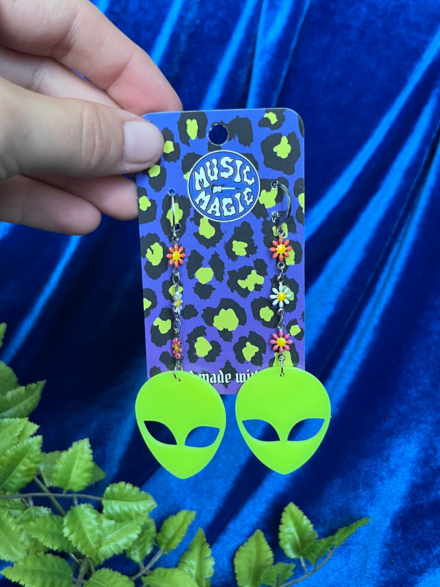 Daisy Chain Alien Earrings