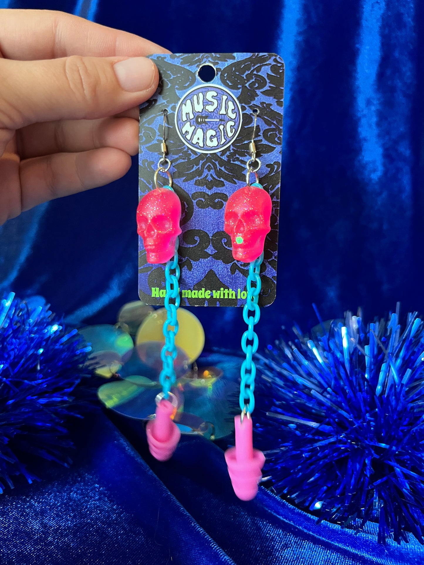 Skull Ear Plug Earrings