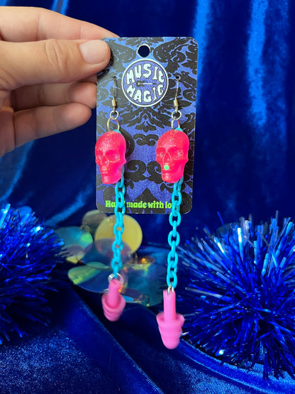 Skull Ear Plug Earrings