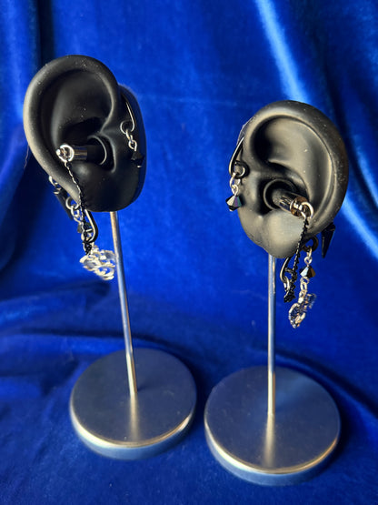 Dragon Set - Silver and Black