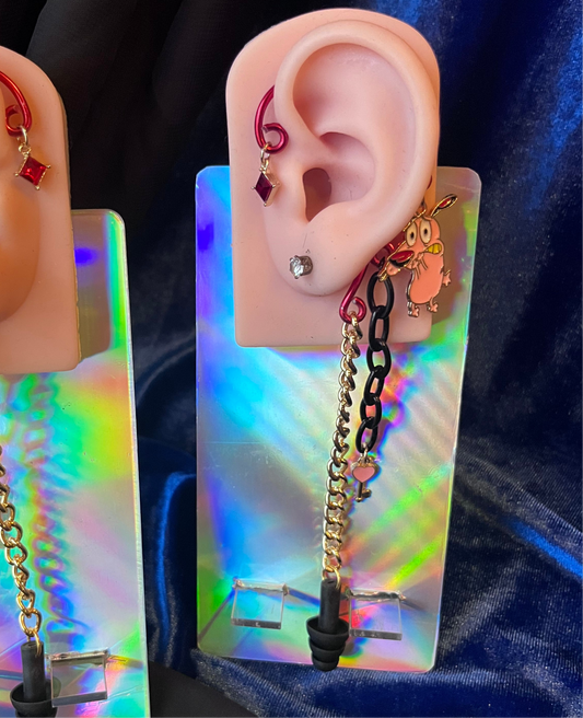 Ear Plug Ear Cuff Set - Courage