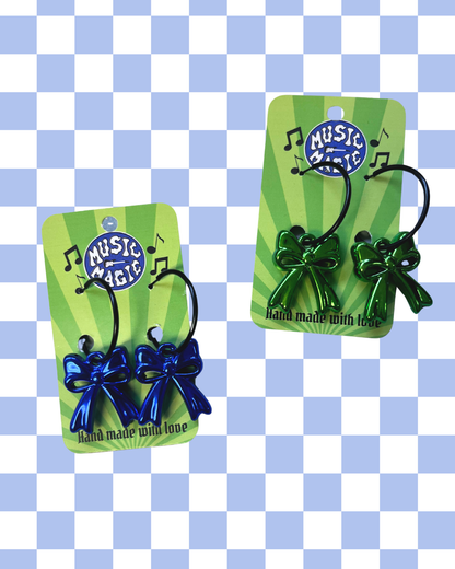 Bow Hoop Earrings