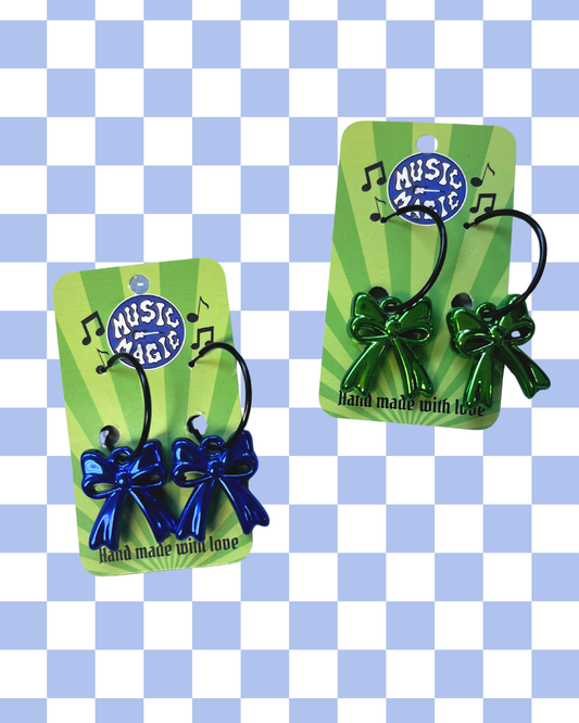 Bow Hoop Earrings