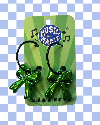 Bow Hoop Earrings