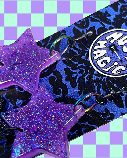 Double Star Earrings