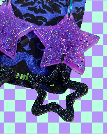 Double Star Earrings