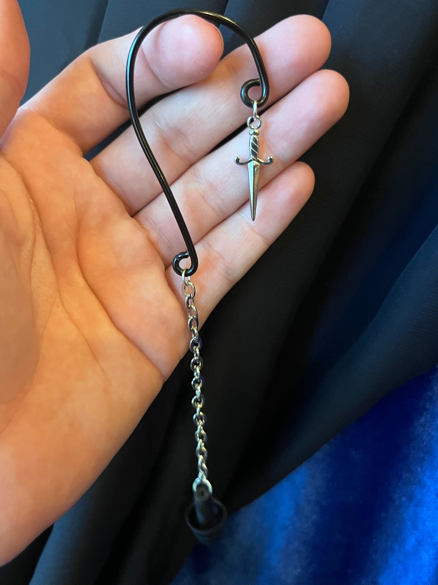 Ear Plug Ear Cuff Set - Daggers