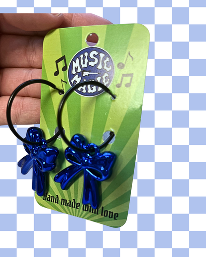 Bow Hoop Earrings