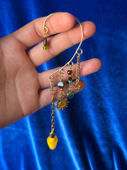 Ethereal Star and Sun Set - Gold