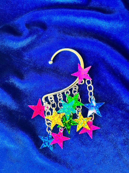 Ear Cuff Single - Glitter Star