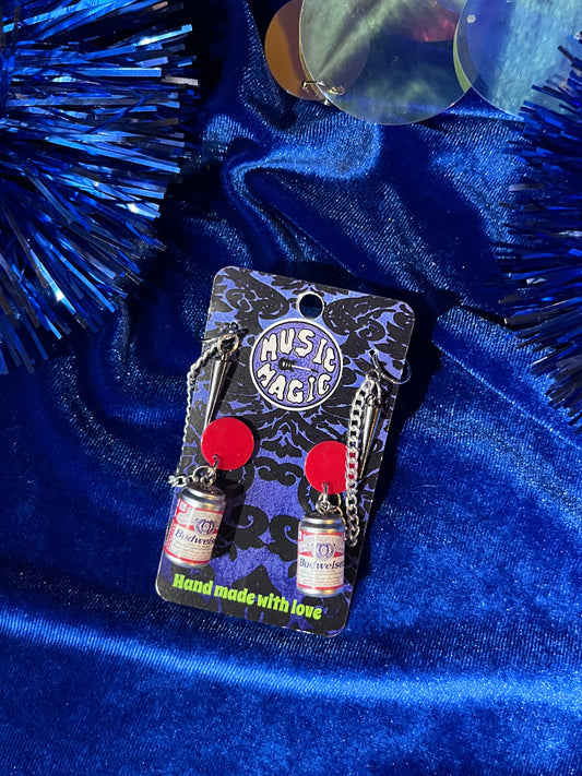 Earrings with Tiny Cuff - Budweiser Spikes