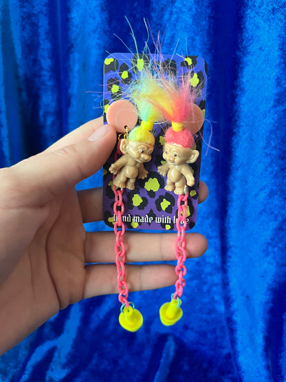 Troll Inspired Earrings