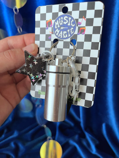 Cannister Keychain - Silver