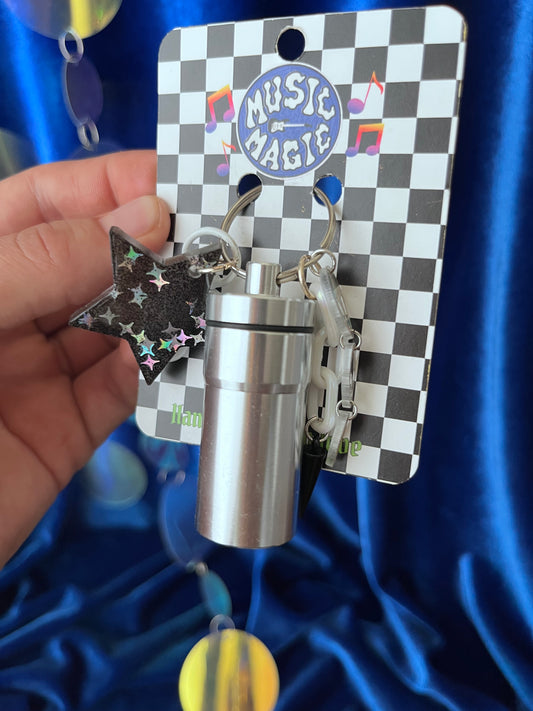 Cannister Keychain - Silver