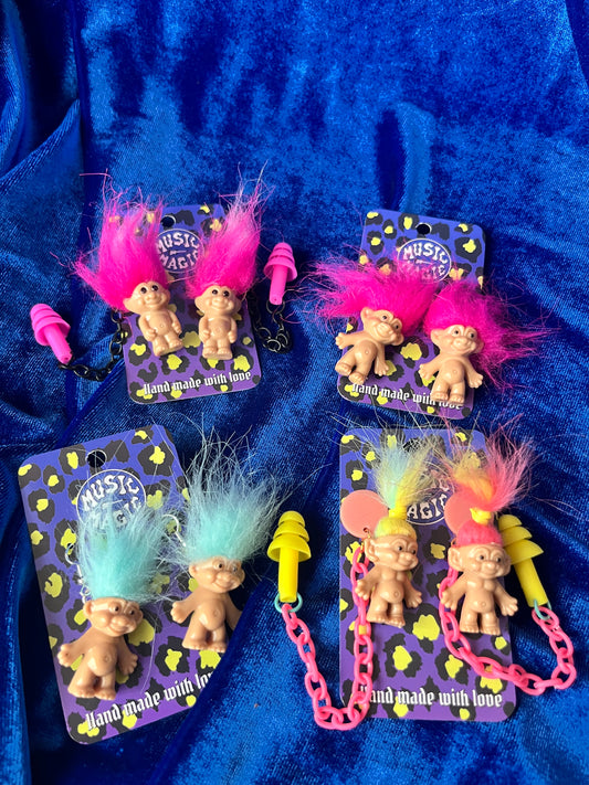 Troll Inspired Earrings