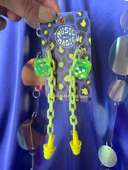 Dice Ear Plug Earrings