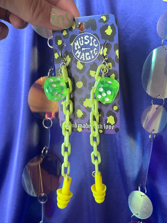 Dice Ear Plug Earrings