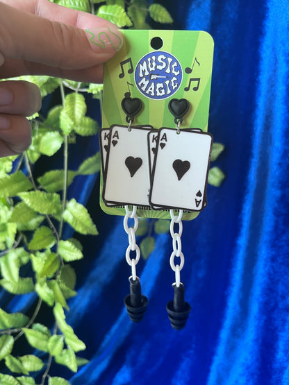 Ear Plug Earrings - Cards