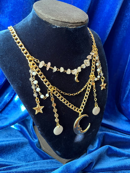 Celestial Gold Ornate Necklace