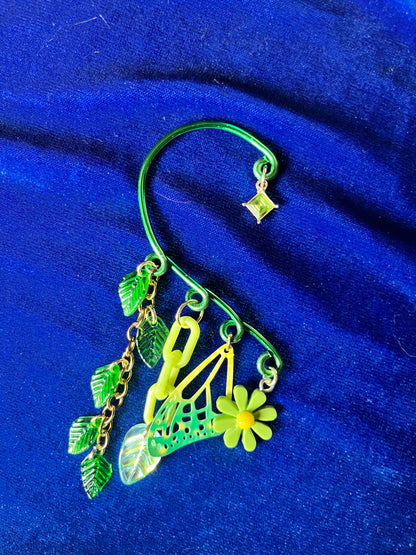 Green Ear Cuff Set - Botanical Garden