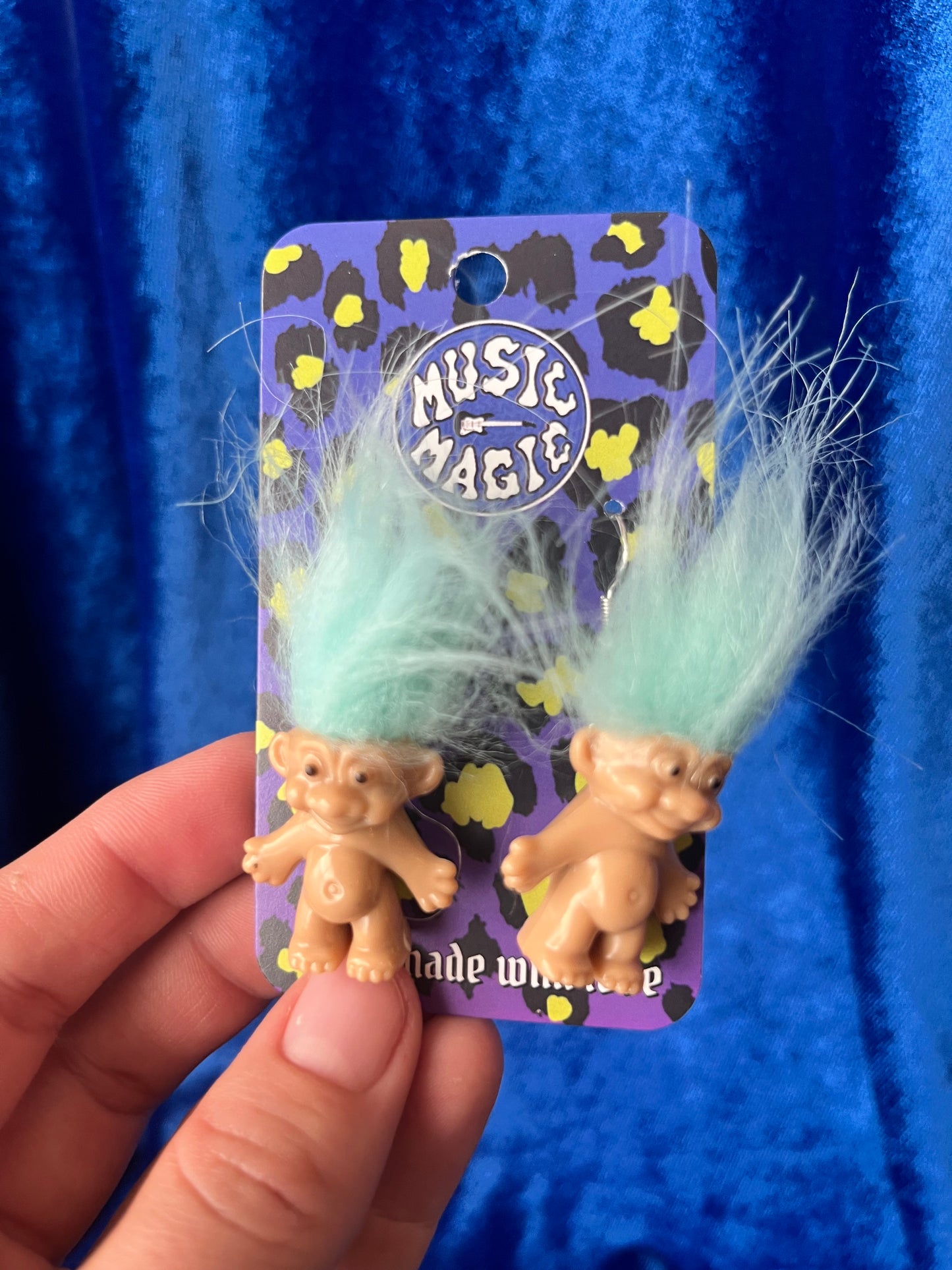 Troll Inspired Earrings