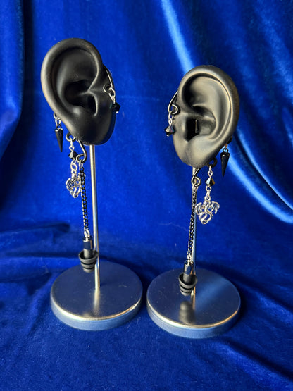 Dragon Set - Silver and Black