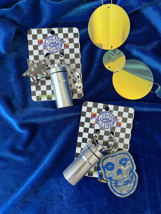 Cannister Keychain - Silver