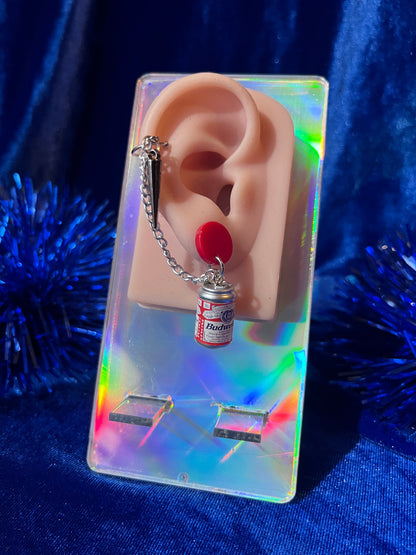 Earrings with Tiny Cuff - Budweiser Spikes