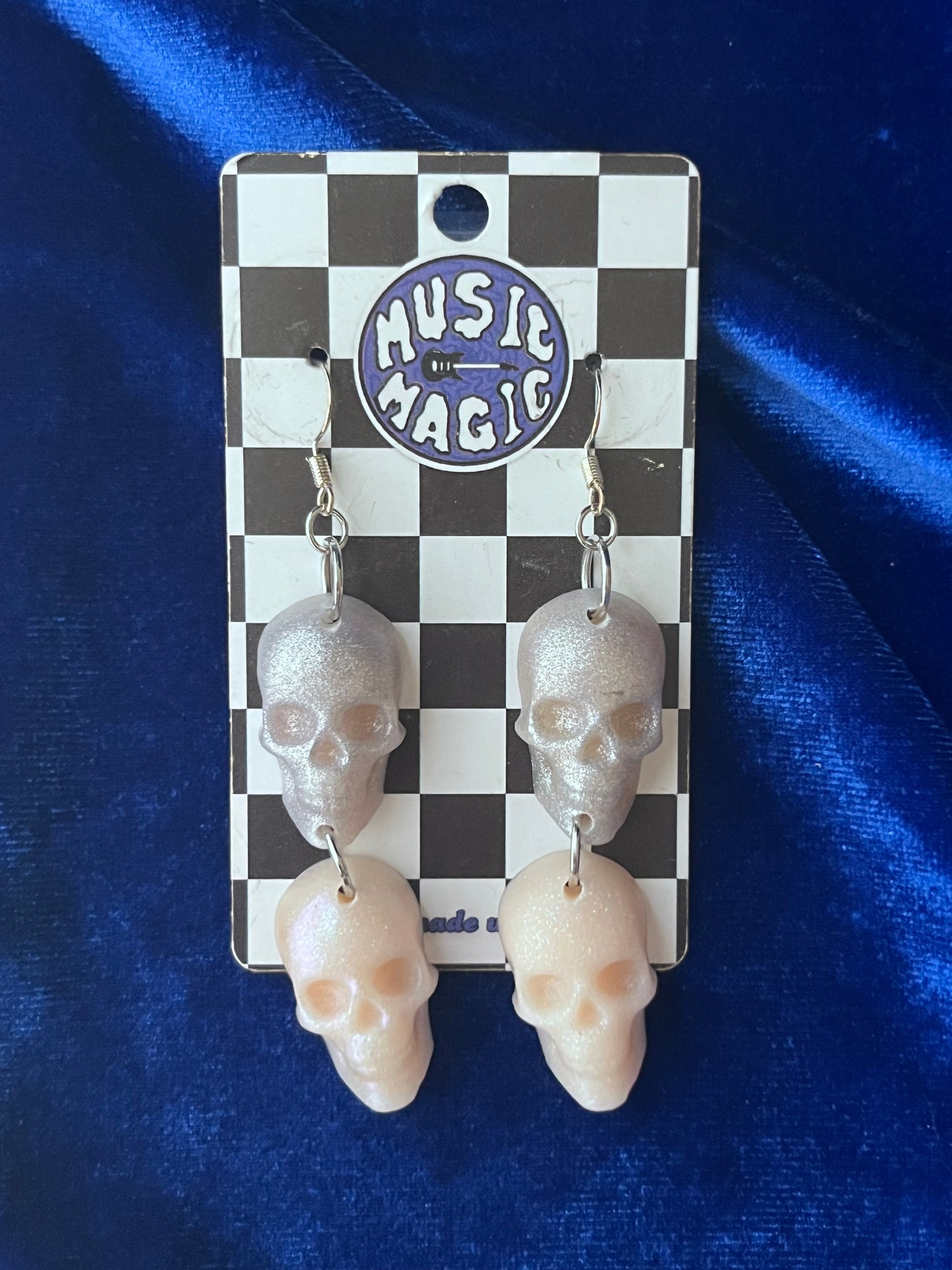 Skull Glitter Earrings