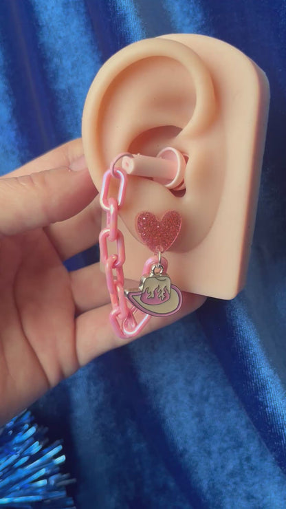 Cowboy Ear Plug Earrings